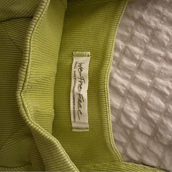 We The Free Lime Green Ribbed Bodysuit - Picture 2 of 3